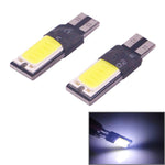 2 pezzi T10 3W 160-180LM 2 LED blu ghiaccio COB LED decodifica lampada luci di ingombro per auto, DC12V, 2 LED COB LEDs, COB LEDs