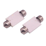 2 PZ 39mm 1.5W 80LM Luce bianca 1 COB LED Luci di lettura targa Lampadina per auto, 39mm