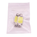 2 PZ 39mm 1.5W 80LM Luce bianca 1 COB LED Luci di lettura targa Lampadina per auto, 39mm