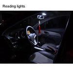 2 PZ 41mm 1.5W 80LM Luce bianca 1 COB LED Luci di lettura targa Lampadina per auto, 41mm