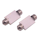 2 PZ 41mm 1.5W 80LM Luce bianca 1 COB LED Luci di lettura targa Lampadina per auto, 41mm