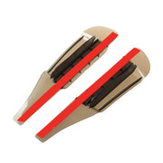 2 pezzi di protezione flessibile per sopracciglia, protezione antipioggia, con apparato di guida del vento per specchietti retrovisori dell'auto, Flexible Shielding Rain Board