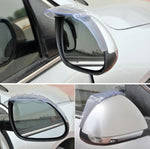 2 pezzi di protezione flessibile per sopracciglia, protezione antipioggia, con apparato di guida del vento per specchietti retrovisori dell'auto, Flexible Shielding Rain Board