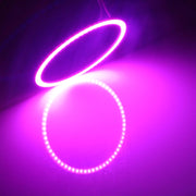 80mm 5W 180LM Angel Eyes Circles Faro per auto COB Luci LED per veicoli, DC 12-24V, 80mm Pink Light, 80mm Green Light, 80mm Red Light