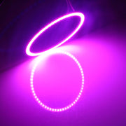 80mm 5W 180LM Angel Eyes Circles Faro per auto COB Luci LED per veicoli, DC 12-24V, 80mm Pink Light, 80mm Green Light, 80mm Red Light