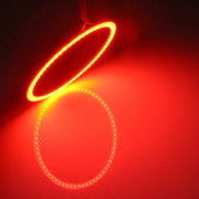 80mm 5W 180LM Angel Eyes Circles Faro per auto COB Luci LED per veicoli, DC 12-24V, 80mm Pink Light, 80mm Green Light, 80mm Red Light