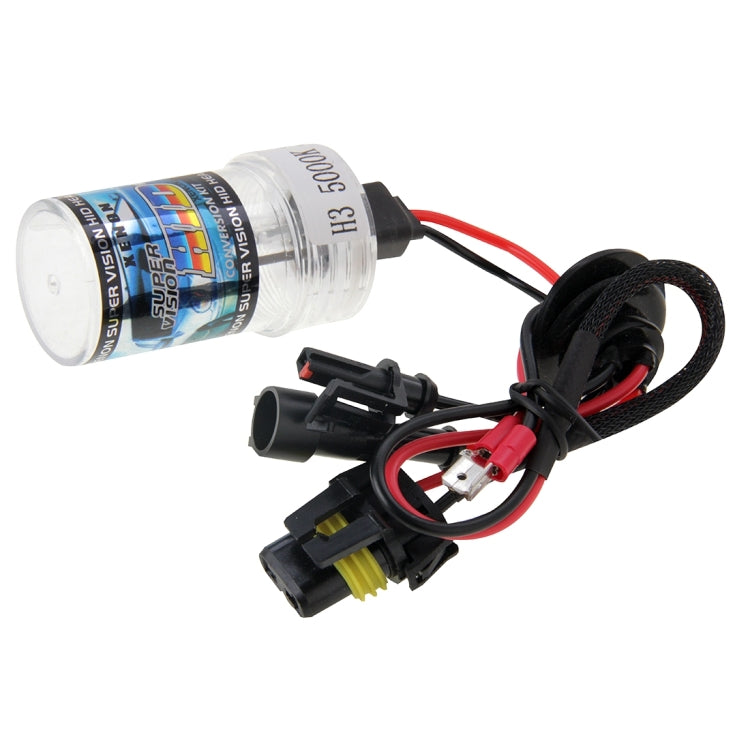 Lampada frontale impermeabile Super Vision DC12V 35W H3 Xenon HID a fascio singolo, temperatura colore: 6000K, confezione da 2, H3