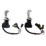Lampada frontale impermeabile Super Vision DC12V 35W H4-3 HID allo xeno a fascio singolo con un cavo, temperatura colore: 6000K, confezione da 2, H4