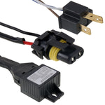 Lampada frontale impermeabile Super Vision DC12V 35W H4-3 HID allo xeno a fascio singolo con un cavo, temperatura colore: 6000K, confezione da 2, H4