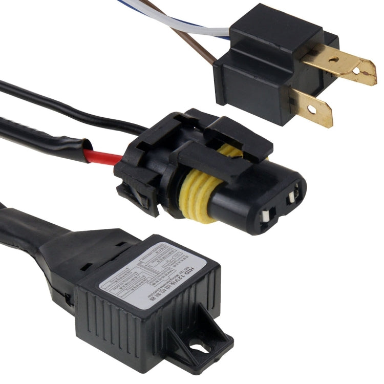 Lampada frontale impermeabile Super Vision DC12V 35W H4-3 HID allo xeno a fascio singolo con un cavo, temperatura colore: 6000K, confezione da 2, H4