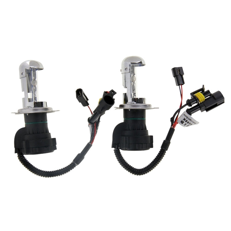 Lampada frontale impermeabile Super Vision a fascio singolo con luce allo xeno HID DC12V 35W 9007/9004-3 con un cavo, temperatura colore: 6000K, confezione da 2, 9007