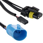 Lampada frontale impermeabile Super Vision a fascio singolo con luce allo xeno HID DC12V 35W 9007/9004-3 con un cavo, temperatura colore: 6000K, confezione da 2, 9007