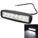 Lampada da lavoro per auto 18W 1440LM Epistar 6 LED Lampada da barra impermeabile IP67, DC 10-30V, DC 10-30V, 1440LM