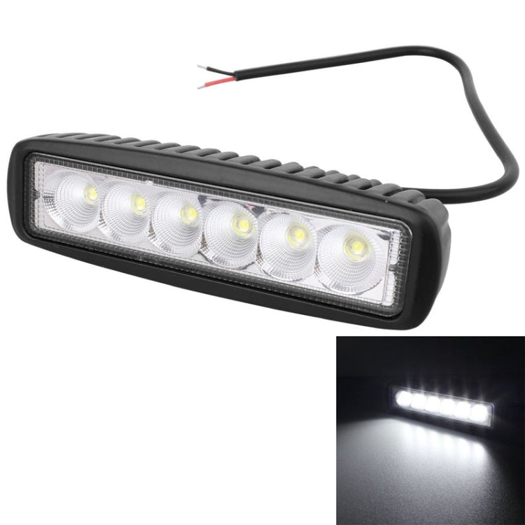 Lampada da lavoro per auto 18W 1440LM Epistar 6 LED Lampada da barra impermeabile IP67, DC 10-30V, DC 10-30V, 1440LM