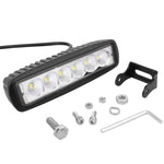 Lampada da lavoro per auto 18W 1440LM Epistar 6 LED Lampada da barra impermeabile IP67, DC 10-30V, DC 10-30V, 1440LM