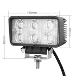 LML-1518 18W 1260-1350LM Epistar 6 LED Bianco 30 gradi Spot Beam LED per auto Impermeabile IP67, DC 10-30V, Spot Light+18W 1350LM