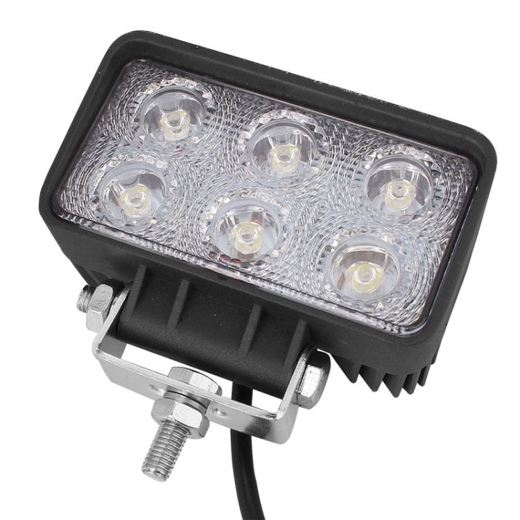 LML-1518 18W 1260-1350LM Epistar 6 LED Bianco 30 gradi Spot Beam LED per auto Impermeabile IP67, DC 10-30V, Spot Light+18W 1350LM