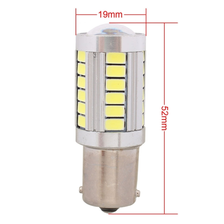 2 PZ 1156 16,5 W 990LM 6500 K Luce bianca 5630 SMD 33 LED Lampadina freno/sterzo per auto, DC12V, 1156