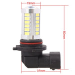 2 PZ 9006 16,5 W 990LM 6500 K Luce bianca 5630 SMD 33 LED Lampadina freno/sterzo per auto, DC12V, 9006