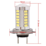2 PZ H7 16,5 W 990LM 6500 K Luce bianca 5630 SMD 33 LED Lampadina freno/sterzo per auto, DC12V, H7