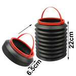 Contenitore pieghevole Magic per auto da 4 litri, dimensioni da piegato: 18 x 18 x 6,5 cm, Size: 18 x 18 x 6.5cm