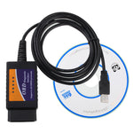 Strumento scanner diagnostico automatico USB V1.5 OBDII interfaccia ELM327, ELM327 V1.5