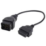 Cavo adattatore diagnostico OBDII/OBD da 12 pin a 16 pin per Renault, 2 Pin to 16 Pin