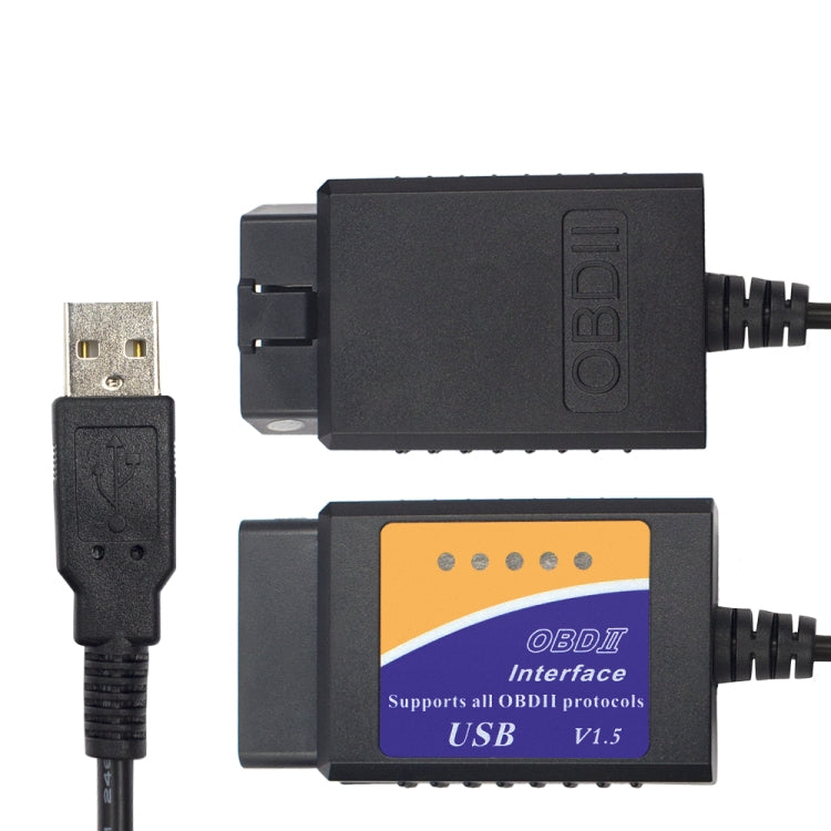 Strumento scanner diagnostico automatico USB V1.4 OBDII interfaccia ELM327, ELM327 V1.4