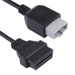 Cavo diagnostico OBDII da 5 pin a 16 pin per Honda, lunghezza totale: 20,5 cm, 5 Pin to 16 Pin