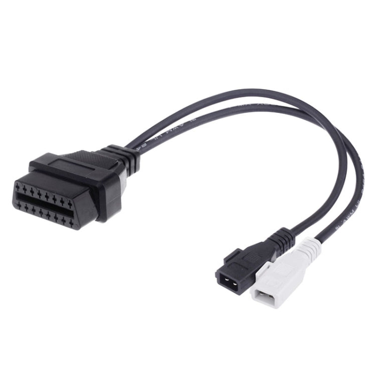 Cavo diagnostico OBDII da 2 x 2 pin a 16 pin per Audi, 2 x 2 Pin to 16 Pin