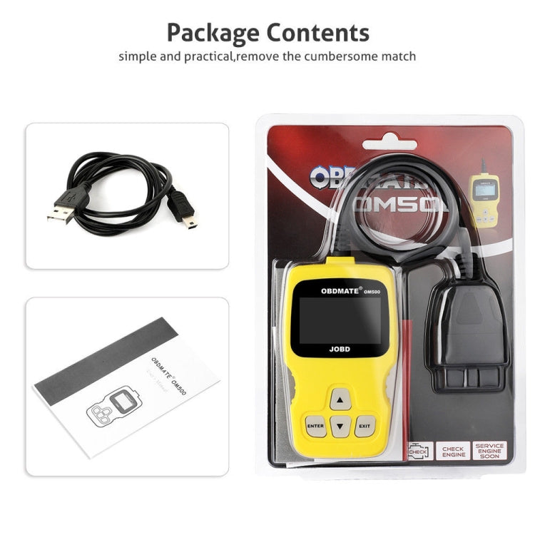 Lettore di codici OBDMATE OM500 OBDII / EOBD / JOBD, OBDMATE