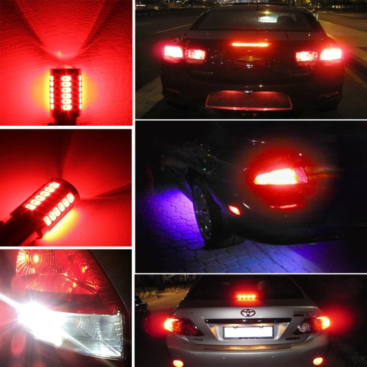 2PCS 1157/BAY15D 16.5W 1155LM 630-660nm 33 LED SMD 5630 Luce rossa Lampada luce freno auto Lampadina per veicoli, DC12V, 1157