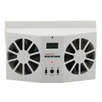 Radiatore del sistema di ventilazione del dispositivo di raffreddamento della ventola fredda per auto ad energia solare da 2 W, con display della temperatura, 2W Solar Powered Fan