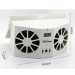 Radiatore del sistema di ventilazione del dispositivo di raffreddamento della ventola fredda per auto ad energia solare da 2 W, con display della temperatura, 2W Solar Powered Fan