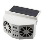 Radiatore del sistema di ventilazione del dispositivo di raffreddamento della ventola fredda per auto ad energia solare da 2 W, con display della temperatura, 2W Solar Powered Fan