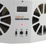 Radiatore del sistema di ventilazione del dispositivo di raffreddamento della ventola fredda per auto ad energia solare da 2 W, con display della temperatura, 2W Solar Powered Fan