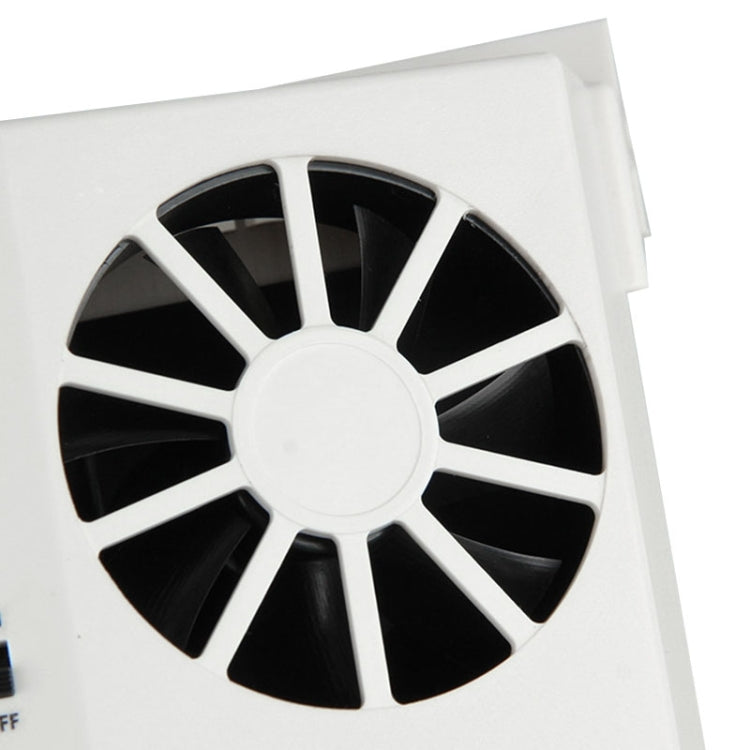 Radiatore del sistema di ventilazione del dispositivo di raffreddamento della ventola fredda per auto ad energia solare da 2 W, con display della temperatura, 2W Solar Powered Fan