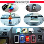 Tappetino antiscivolo per auto da 10 pezzi, super adesivo, per telefono/GPS/MP4/MP3