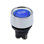 Interruttore di accensione a spinta con luce blu per le corse sportive, DC 12V, DC 12V(Red)