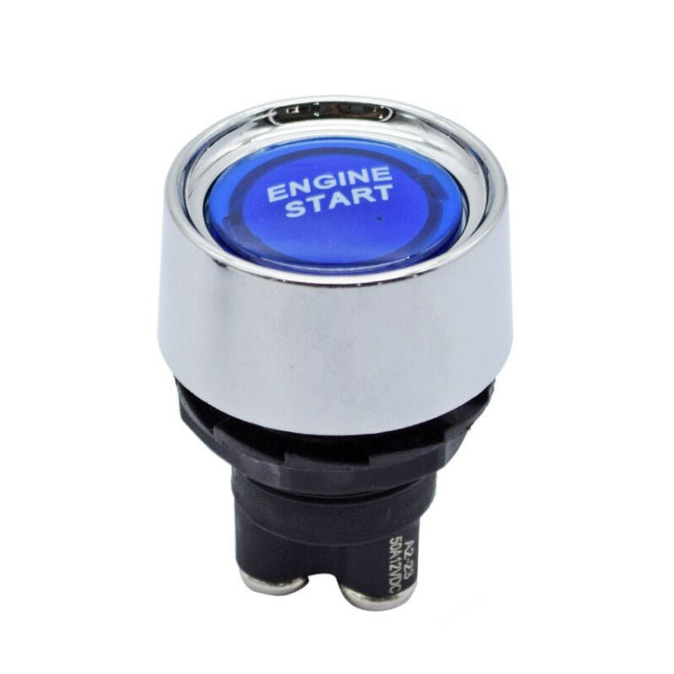 Interruttore di accensione a spinta con luce blu per le corse sportive, DC 12V, DC 12V(Red)