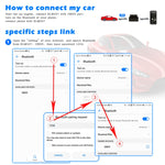HH OBD ELM327 OBDII V1.5 Strumento di scansione avanzato Bluetooth Strumento diagnostico wireless per la velocità del carburante, ELM327