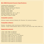 HH OBD ELM327 OBDII V1.5 Strumento di scansione avanzato Bluetooth Strumento diagnostico wireless per la velocità del carburante, ELM327