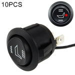 Interruttore di riscaldamento del cuscino del seggiolino auto da 10 pezzi, interruttore ON-OFF-ON, DC 12V/10A, Heating Switch