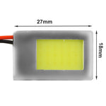 Lampada per interni auto a LED a luce bianca da 5 W con cupola T10 + adattatore a siluro BA9S, 5W