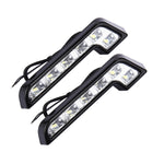 Luce di marcia diurna a LED 6 SMD 5050 LED ad alta potenza da 2 pezzi per auto