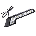 Luce di marcia diurna a LED 6 SMD 5050 LED ad alta potenza da 2 pezzi per auto