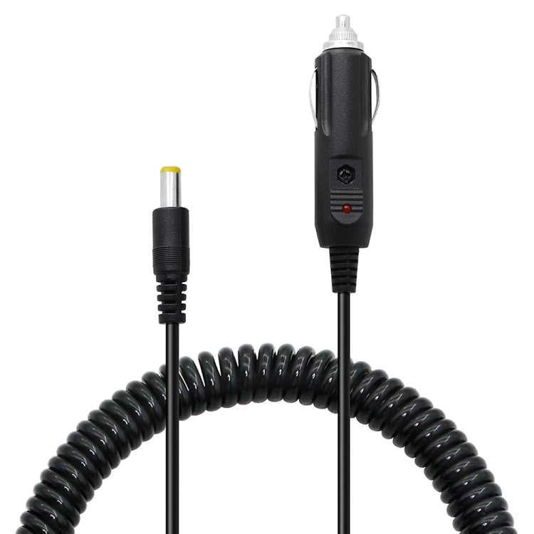 Caricatore per auto con cavo a spirale e spina adattatore di alimentazione per auto 2A 4,0 x 1,7 mm, lunghezza: 40-140 cm, 4.0 x 1.7mm