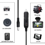 Caricatore per auto con cavo a spirale e spina di alimentazione CC 2A 5,5 x 2,1 mm, lunghezza: 40-140 cm, 5.5 x 2.1mm