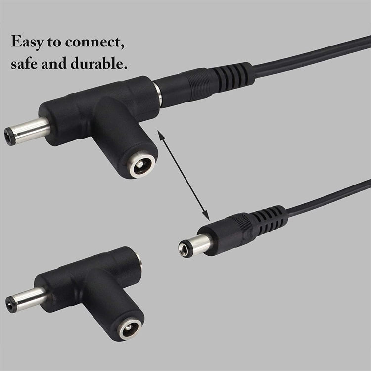 Caricatore per auto con cavo a spirale e spina di alimentazione CC 2A 5,5 x 2,1 mm, lunghezza: 40-140 cm, 5.5 x 2.1mm