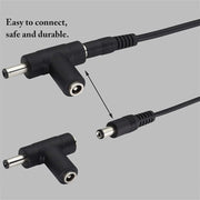 Caricatore per auto con cavo a spirale e spina di alimentazione CC 2A 5,5 x 2,1 mm, lunghezza: 40-140 cm, 5.5 x 2.1mm